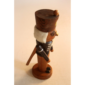 Handmade wooden nutcracker, made in Erzgebirge/East Germany, vintage from the 1960s
