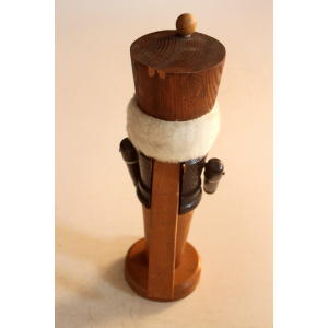 Handmade wooden nutcracker, made in Erzgebirge/East Germany, vintage from the 1960s