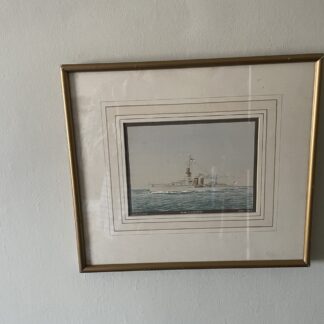 Watercolour of HMS Colombo