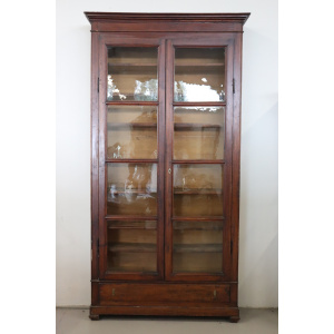 19th Century Poplar Wood Bookcase