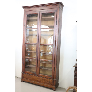 19th Century Poplar Wood Bookcase