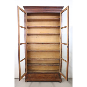19th Century Poplar Wood Bookcase