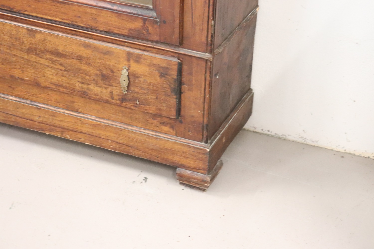 19th Century Poplar Wood Bookcase