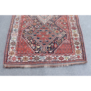 Middle Eastern Shiraz Rug, 1950s