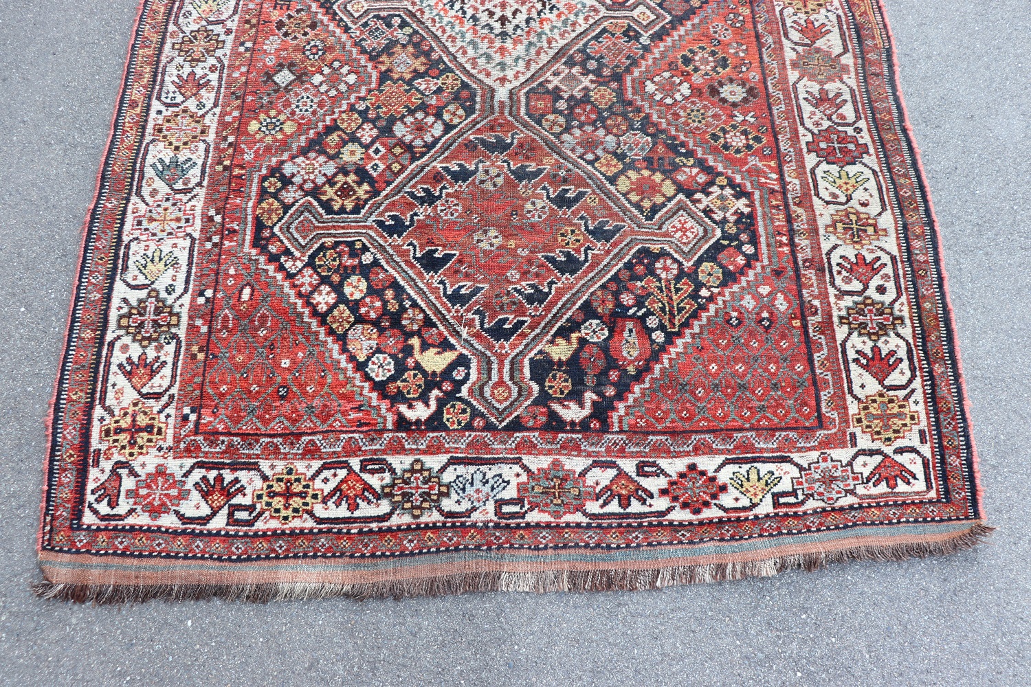 Middle Eastern Shiraz Rug, 1950s