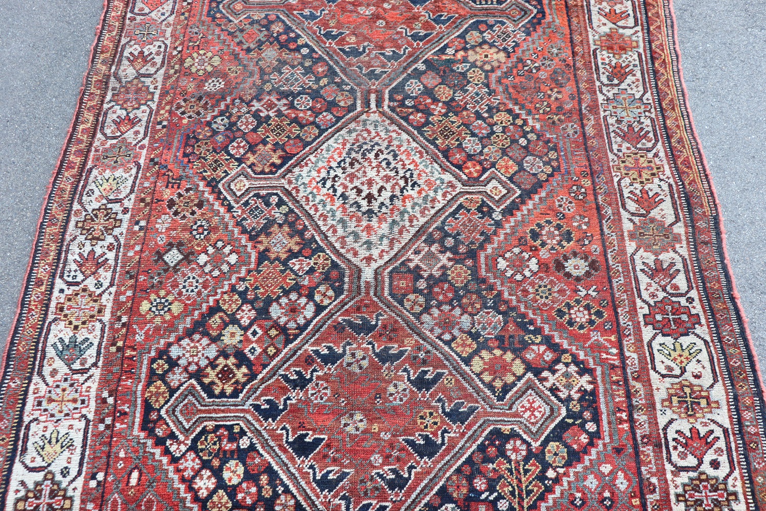 Middle Eastern Shiraz Rug, 1950s