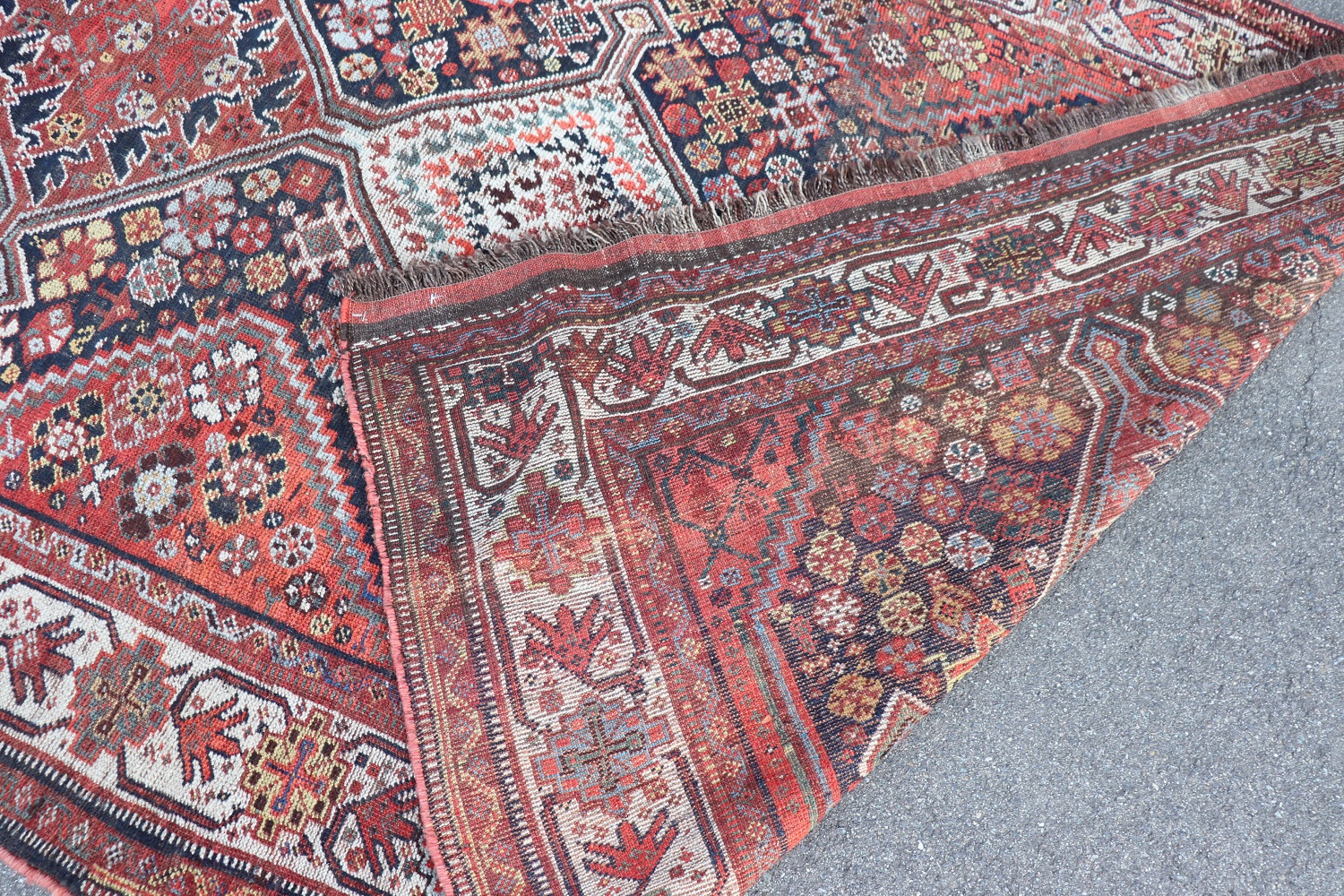 Middle Eastern Shiraz Rug, 1950s