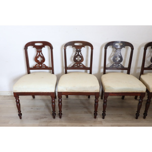 19th Century English Dining Chairs, Set of 6