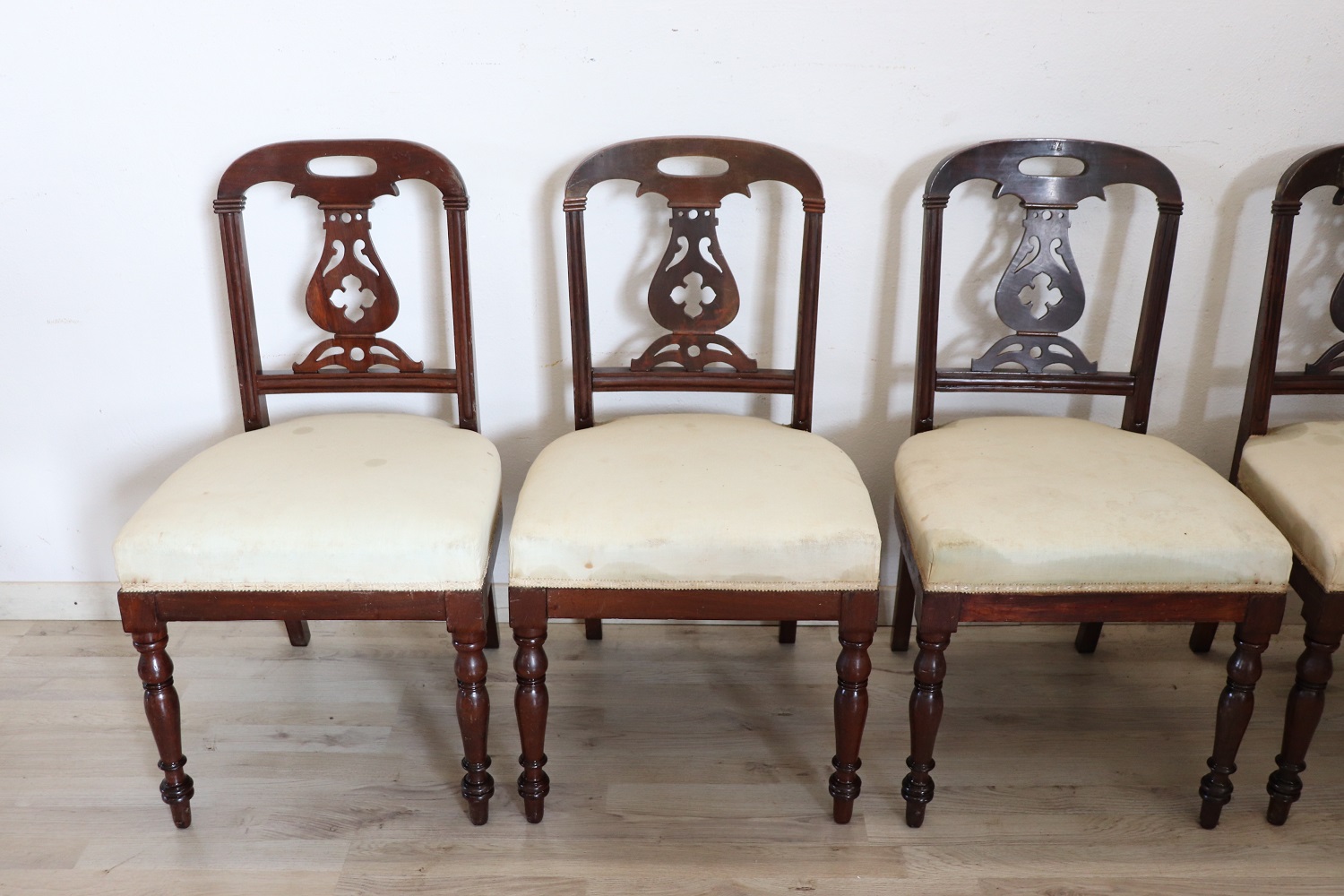 19th Century English Dining Chairs, Set of 6