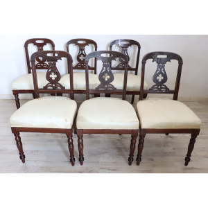 19th Century English Dining Chairs, Set of 6