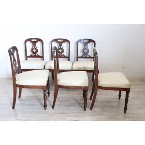 19th Century English Dining Chairs, Set of 6