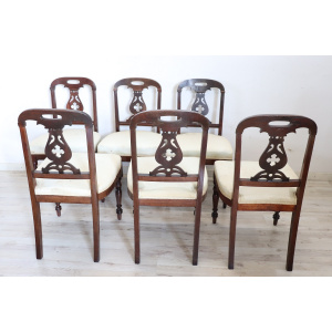19th Century English Dining Chairs, Set of 6