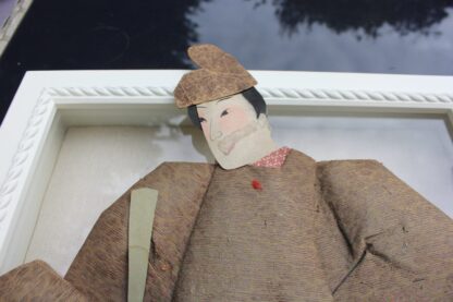 Antique Japanese Silk Brocade Oshie Art Geisha Puppet Dolls - Image 8
