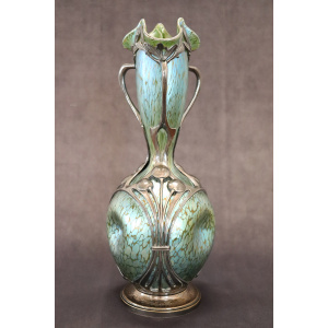 Art Nouveau Vase by Moritz Hacker and Johann Loetz Witwe, 1900s