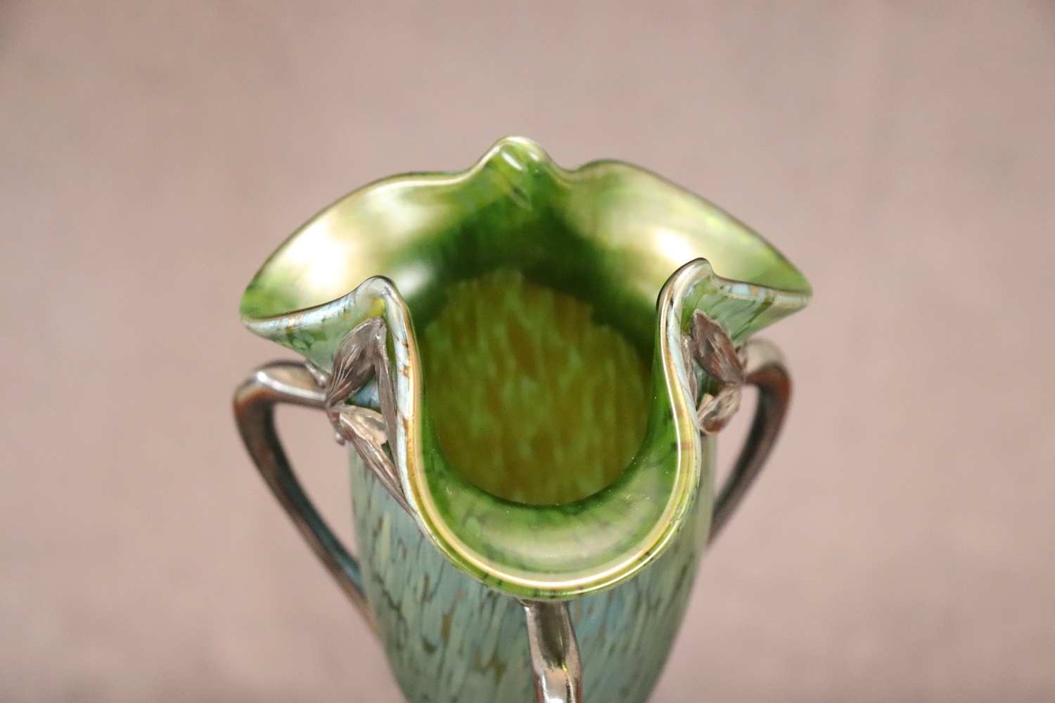 Art Nouveau Vase by Moritz Hacker and Johann Loetz Witwe, 1900s