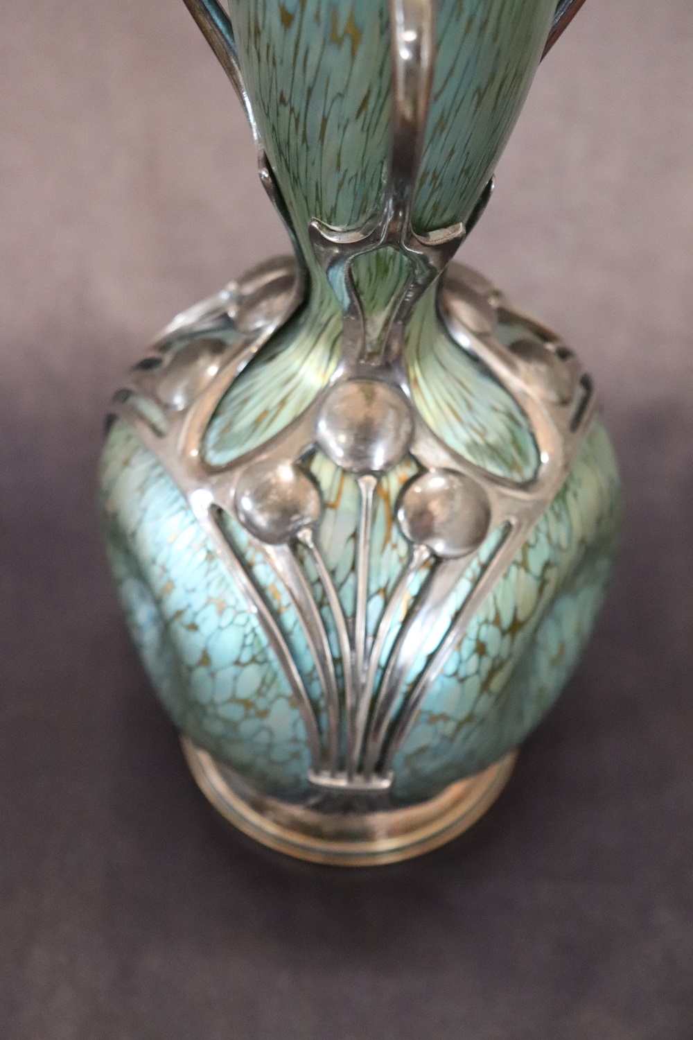 Art Nouveau Vase by Moritz Hacker and Johann Loetz Witwe, 1900s