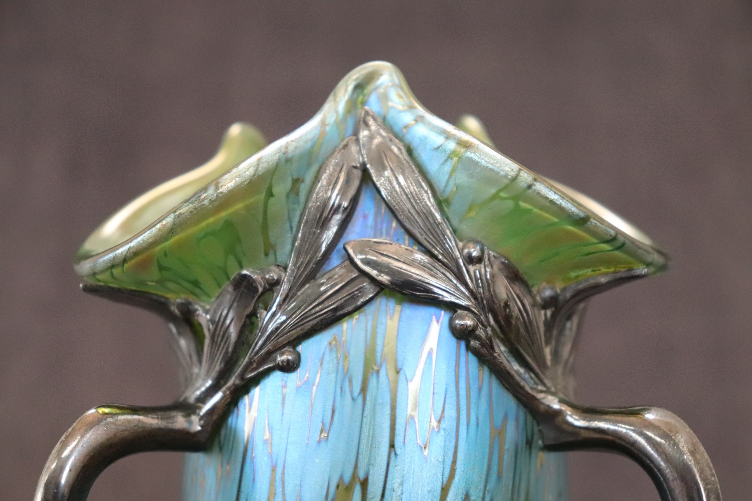 Art Nouveau Vase by Moritz Hacker and Johann Loetz Witwe, 1900s