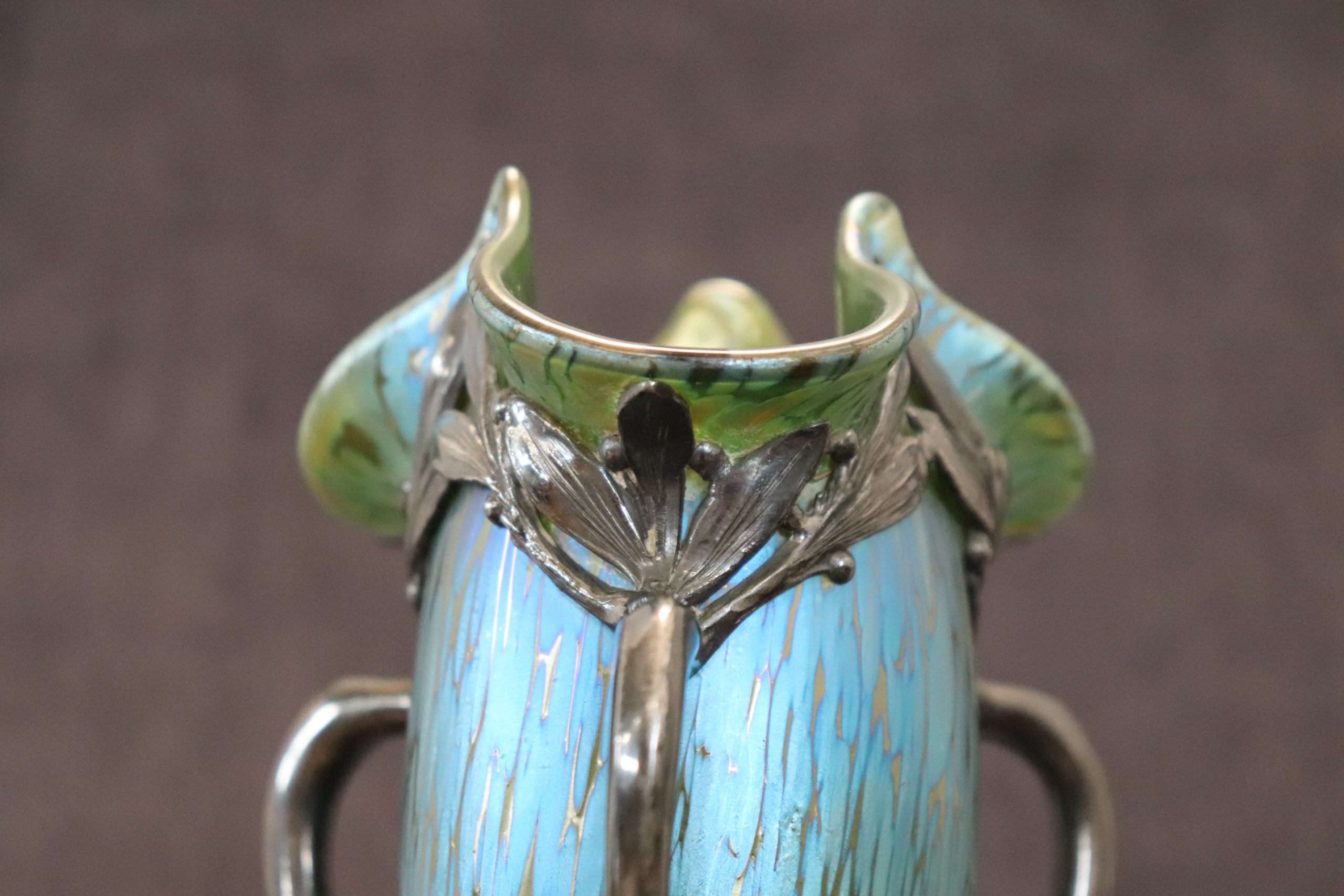 Art Nouveau Vase by Moritz Hacker and Johann Loetz Witwe, 1900s