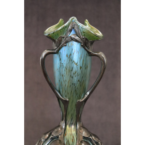 Art Nouveau Vase by Moritz Hacker and Johann Loetz Witwe, 1900s