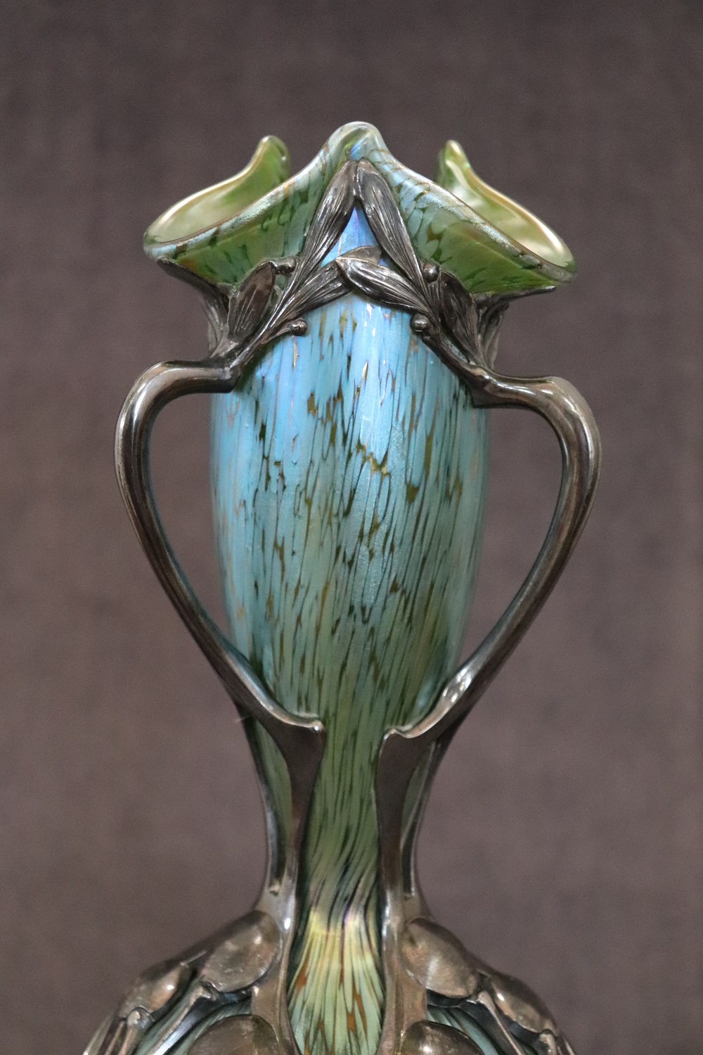 Art Nouveau Vase by Moritz Hacker and Johann Loetz Witwe, 1900s