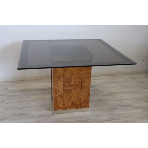 Dining Room Table attributed to Jean Claude Mahey for Roche Bobois, 1980s