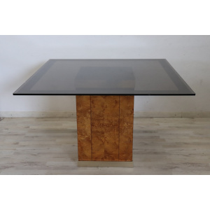 Dining Room Table attributed to Jean Claude Mahey for Roche Bobois, 1980s