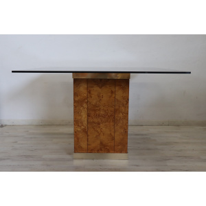 Dining Room Table attributed to Jean Claude Mahey for Roche Bobois, 1980s