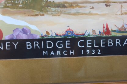 Sydney Harbour Bridge Australian Original Poster Design 1932 Attrib To Douglas Annand - Image 4