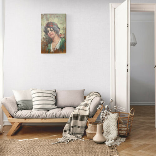 Painting Of A Italian girl from Naples