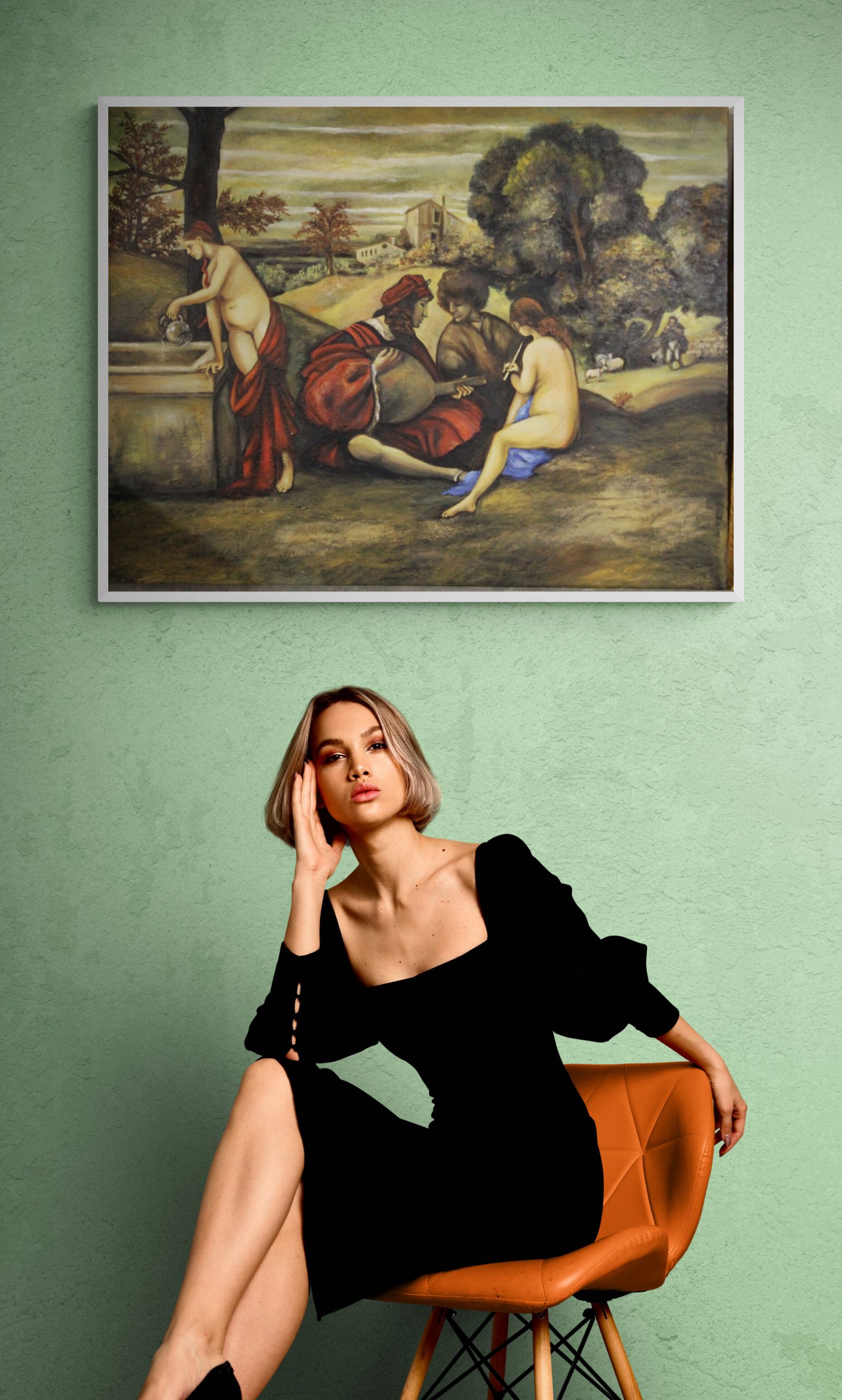 vintage old master painting after Titian
