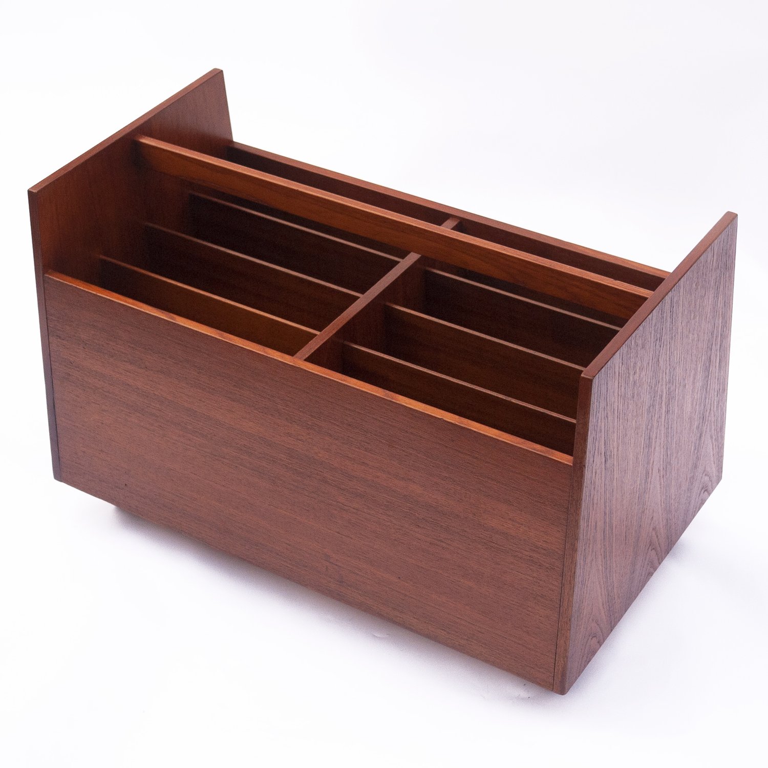 Teak Magazine Rack By Rolf Hesland For Bruksbo, 1960s