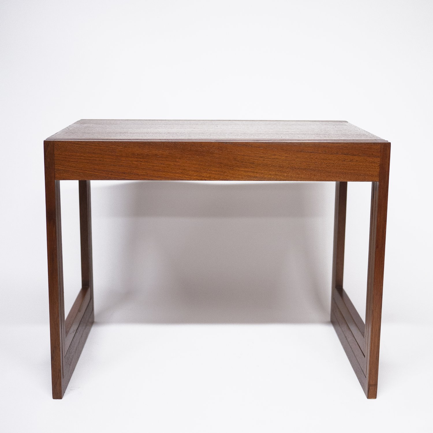 Danish Teak Stacking Nest Of Tables By Illum Wikkelso For CFC Silkeborg, 1960s