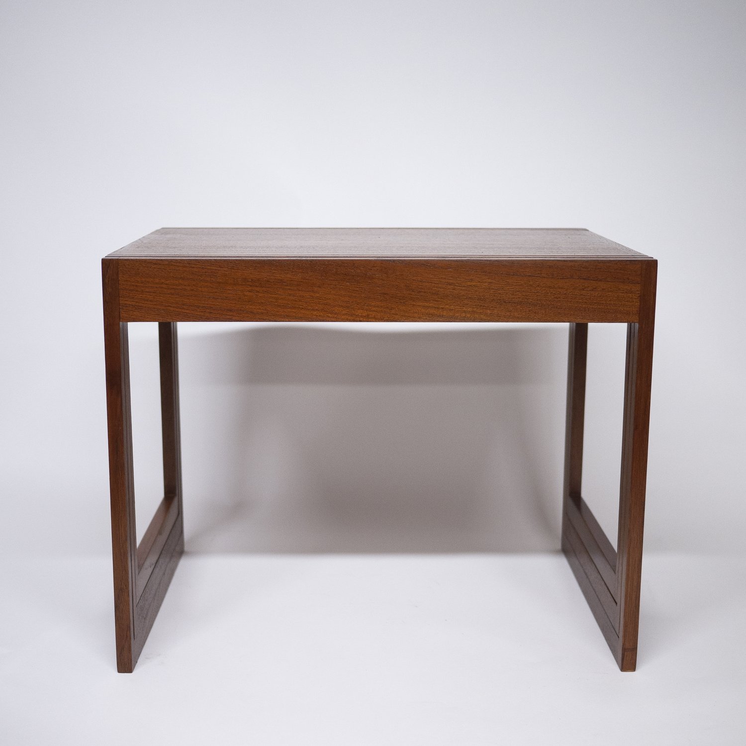 Danish Teak Stacking Nest Of Tables By Illum Wikkelso For CFC Silkeborg, 1960s