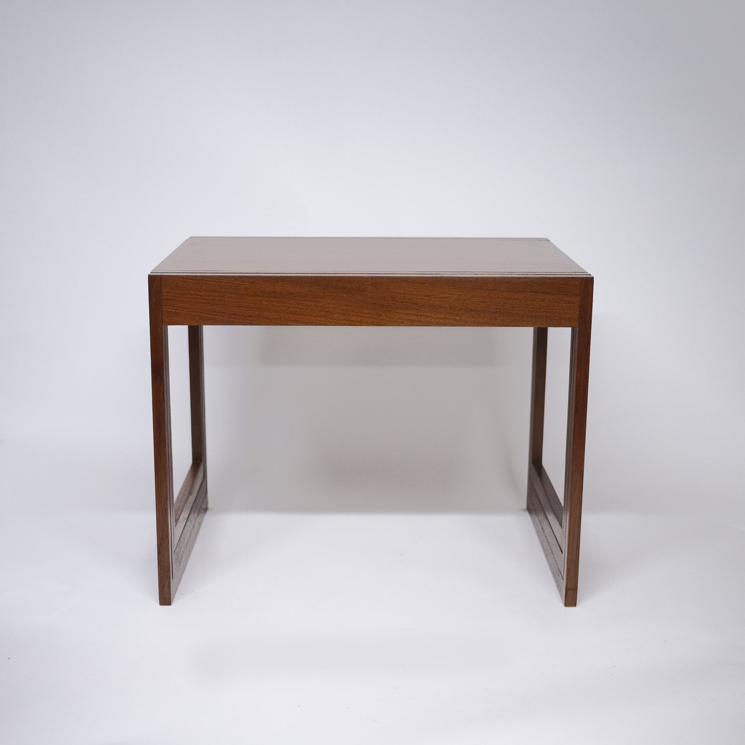 Danish Teak Stacking Nest Of Tables By Illum Wikkelso For CFC Silkeborg, 1960s