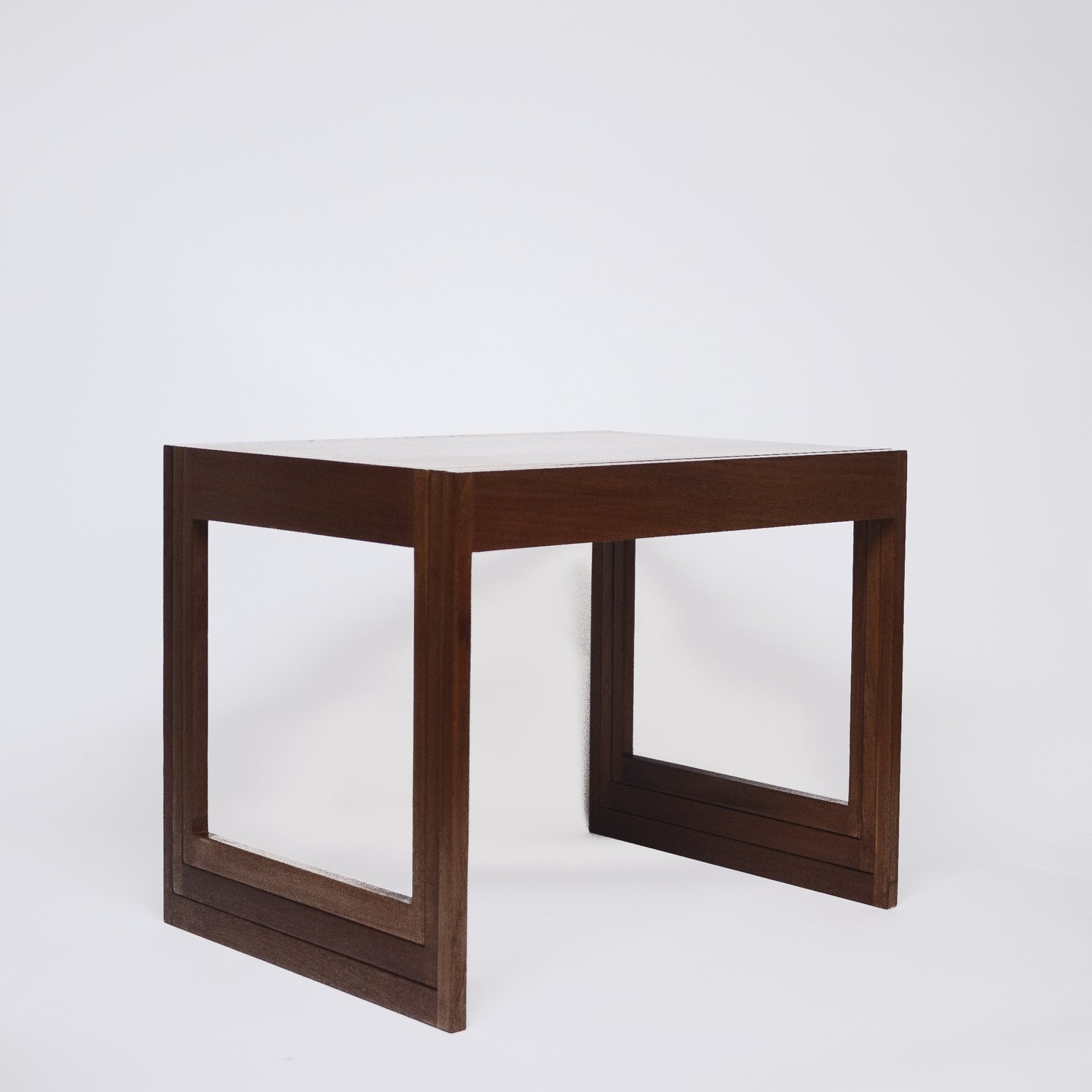 Danish Teak Stacking Nest Of Tables By Illum Wikkelso For CFC Silkeborg, 1960s