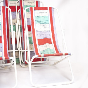 Vintage Italian Deck Chairs By Grand Soleil, 1980s, Set Of 4