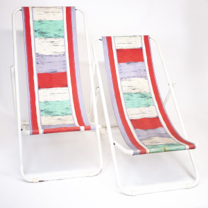 Vintage Italian Deck Chairs By Grand Soleil, 1980s, Set Of 4