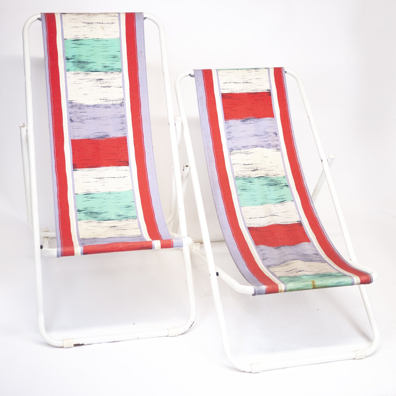 Vintage Italian Deck Chairs By Grand Soleil, 1980s, Set Of 4