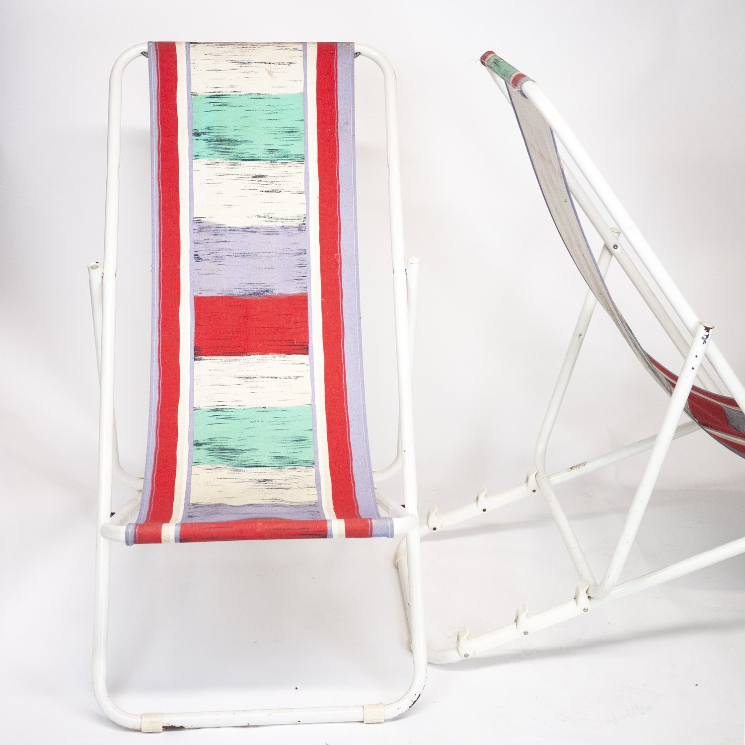 Vintage Italian Deck Chairs By Grand Soleil, 1980s, Set Of 4
