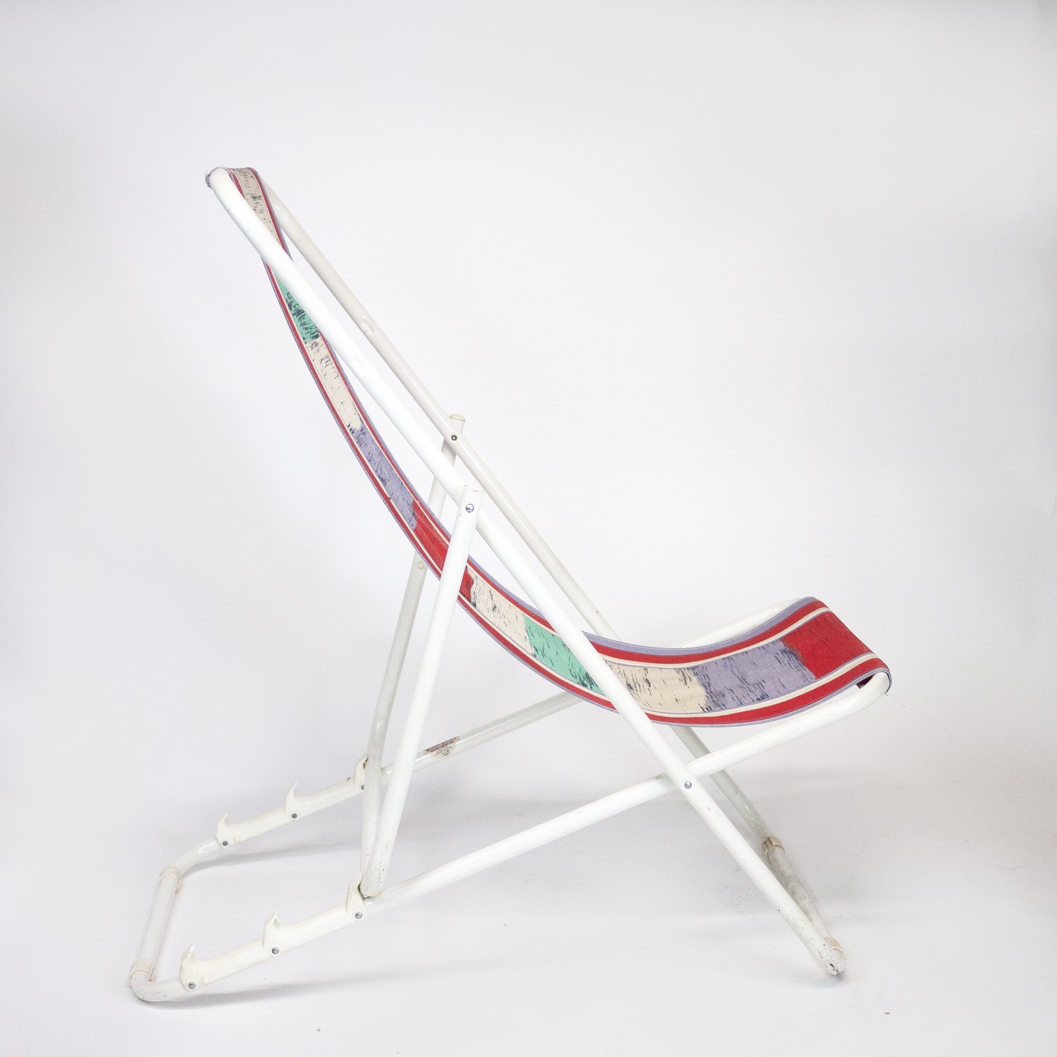 Vintage Italian Deck Chairs By Grand Soleil, 1980s, Set Of 4