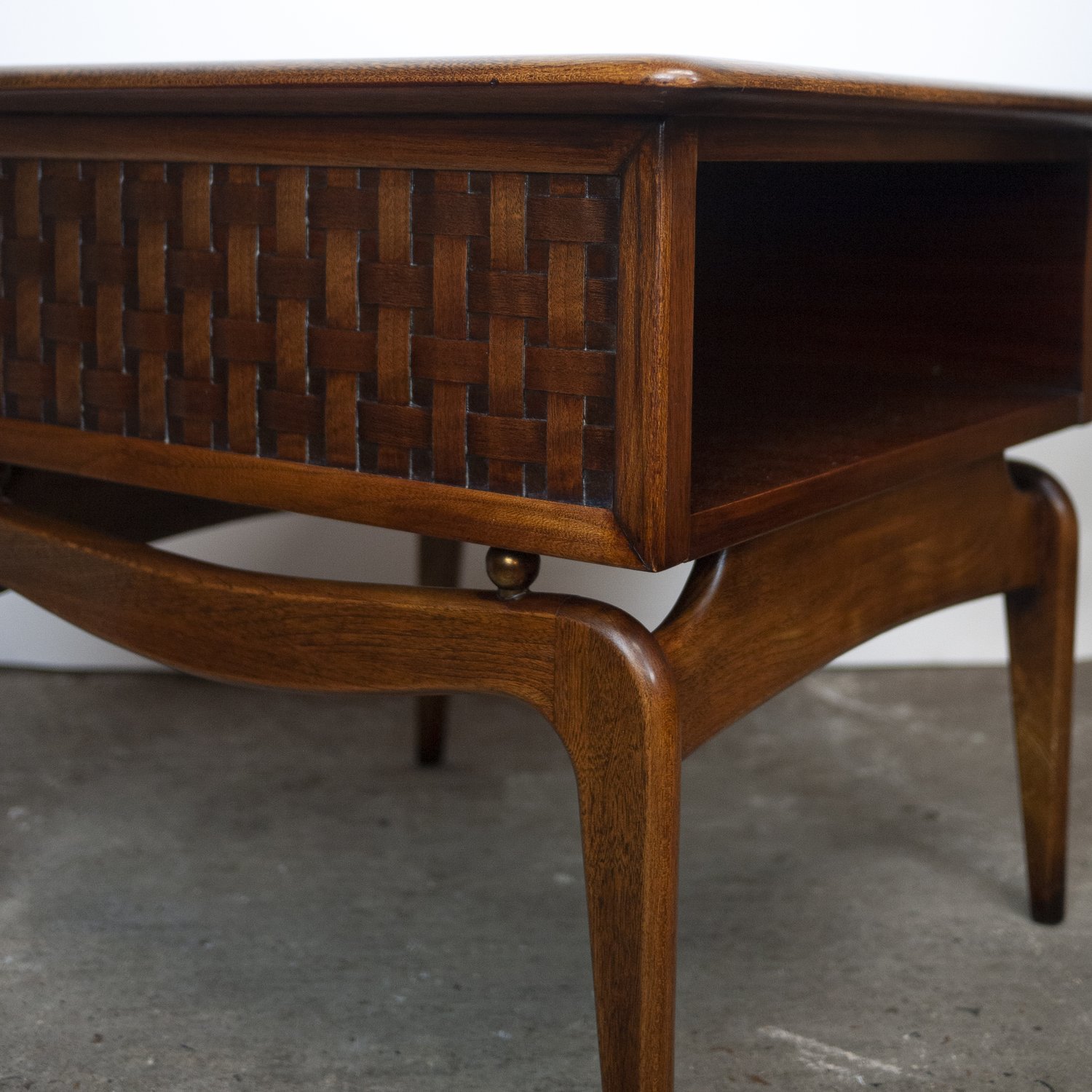 Walnut Perception Coffee Table by Lane, 1960s