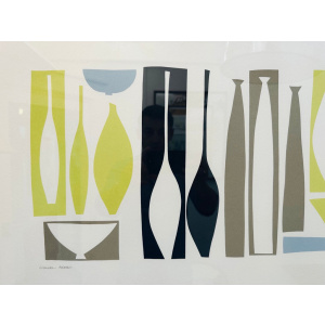 Silhouette Porcelain Silkscreen Print By Denise Duplock