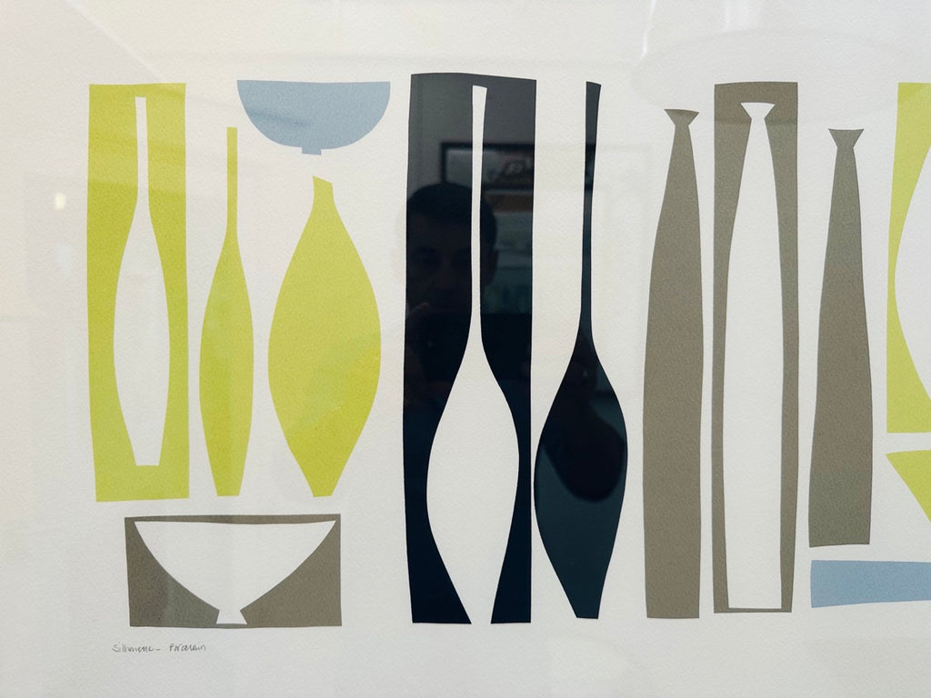 Silhouette Porcelain Silkscreen Print By Denise Duplock