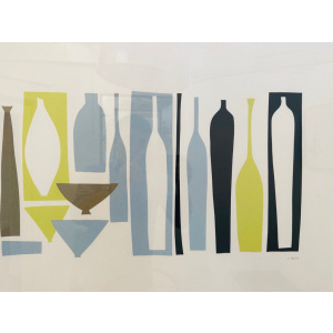 Silhouette Porcelain Silkscreen Print By Denise Duplock