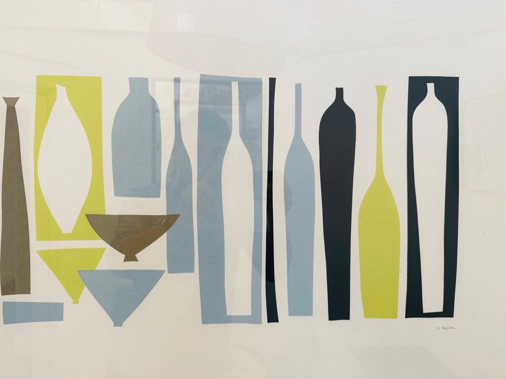 Silhouette Porcelain Silkscreen Print By Denise Duplock