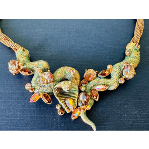 Stunning American Har Cobra Necklace Bracelet Earrings Jewellery Set, Circa 1959