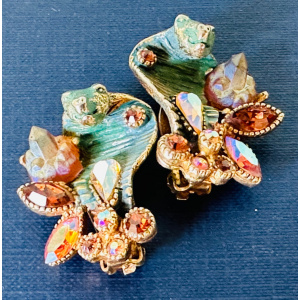 Stunning American Har Cobra Necklace Bracelet Earrings Jewellery Set, Circa 1959