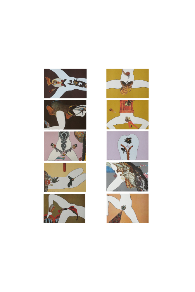 Åke Arenhill, Tio visor i bild om den förlorade sinnligheten, Collection of 10 lithographs