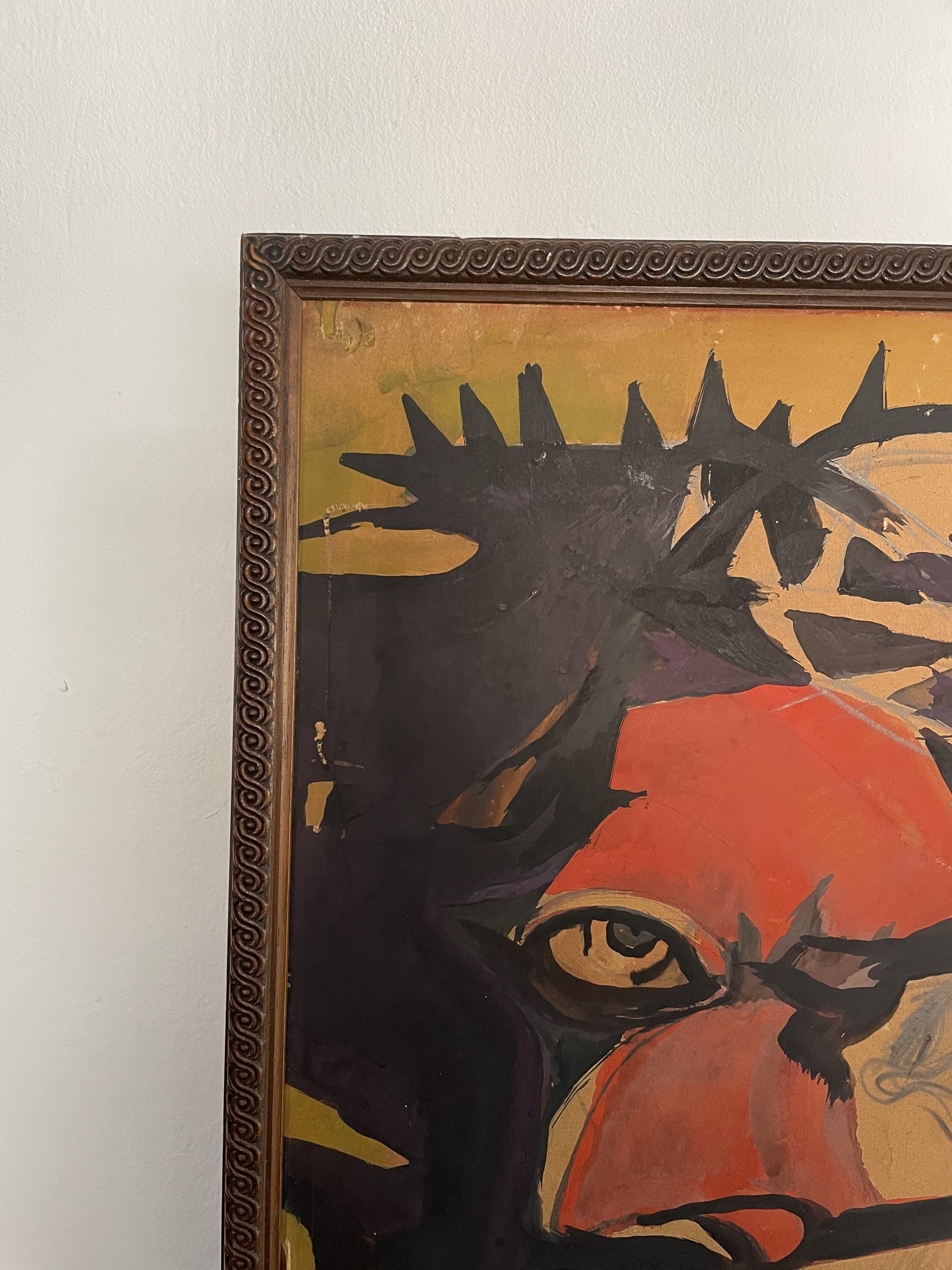 Vintage 1960s abstract painting