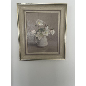 Anna Hornby still like painting of chrismas roses